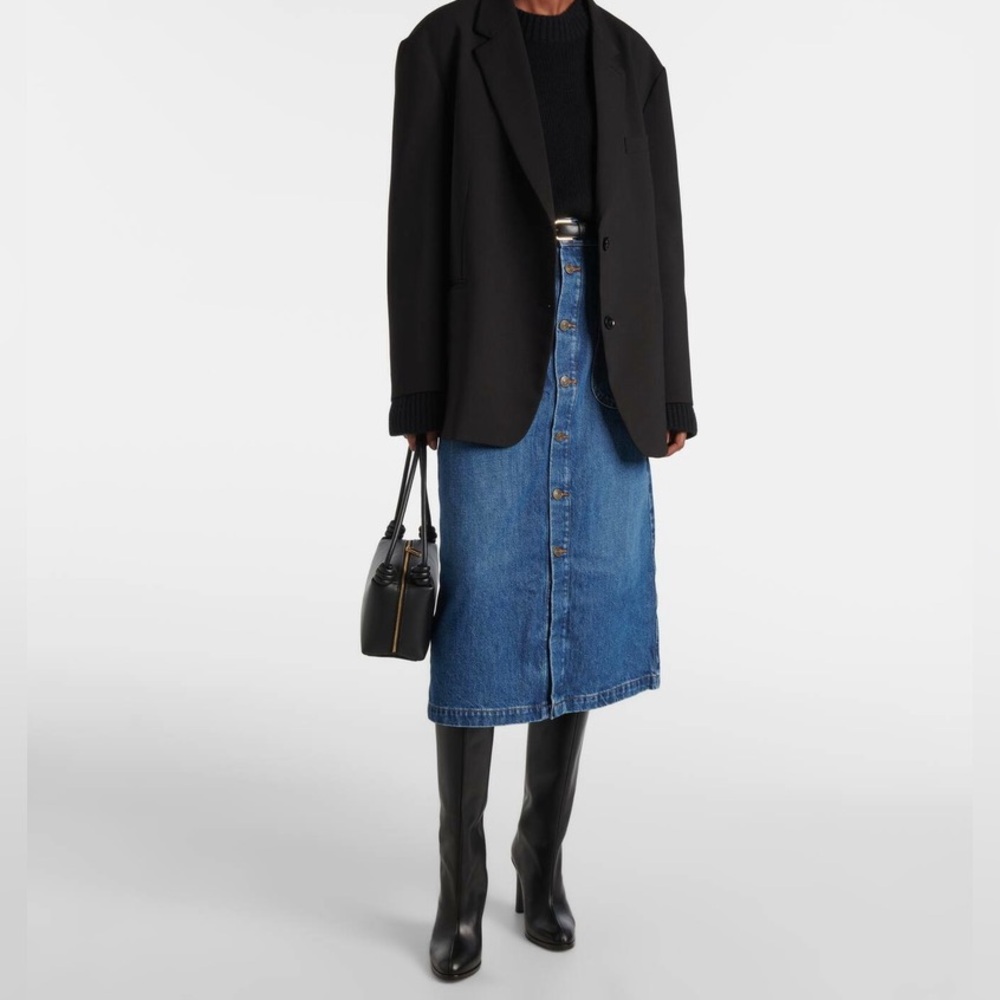 Frame Denim Modern Pocket Midi Skirt - size 27 - Picture 5 of 10